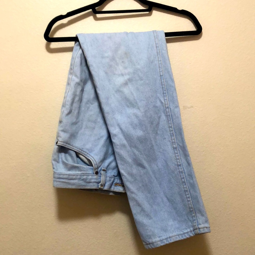 33x32 straight blue jeans